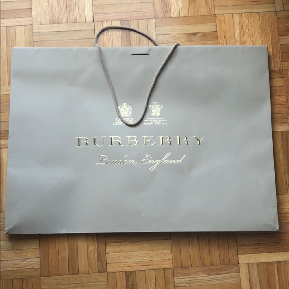 Giant Burberry Shopping Bag